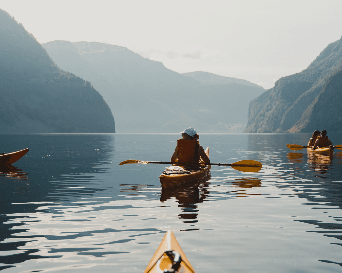 Kayakers in Norway